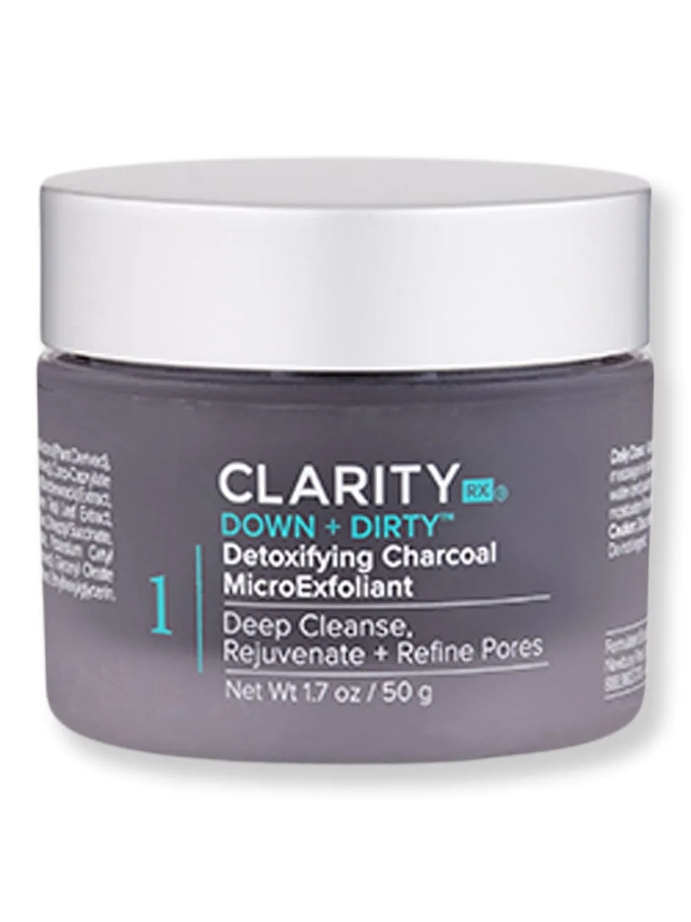 ClarityRx Down   Dirty Detoxifying Charcoal MicroExfoliant 1.7 oz