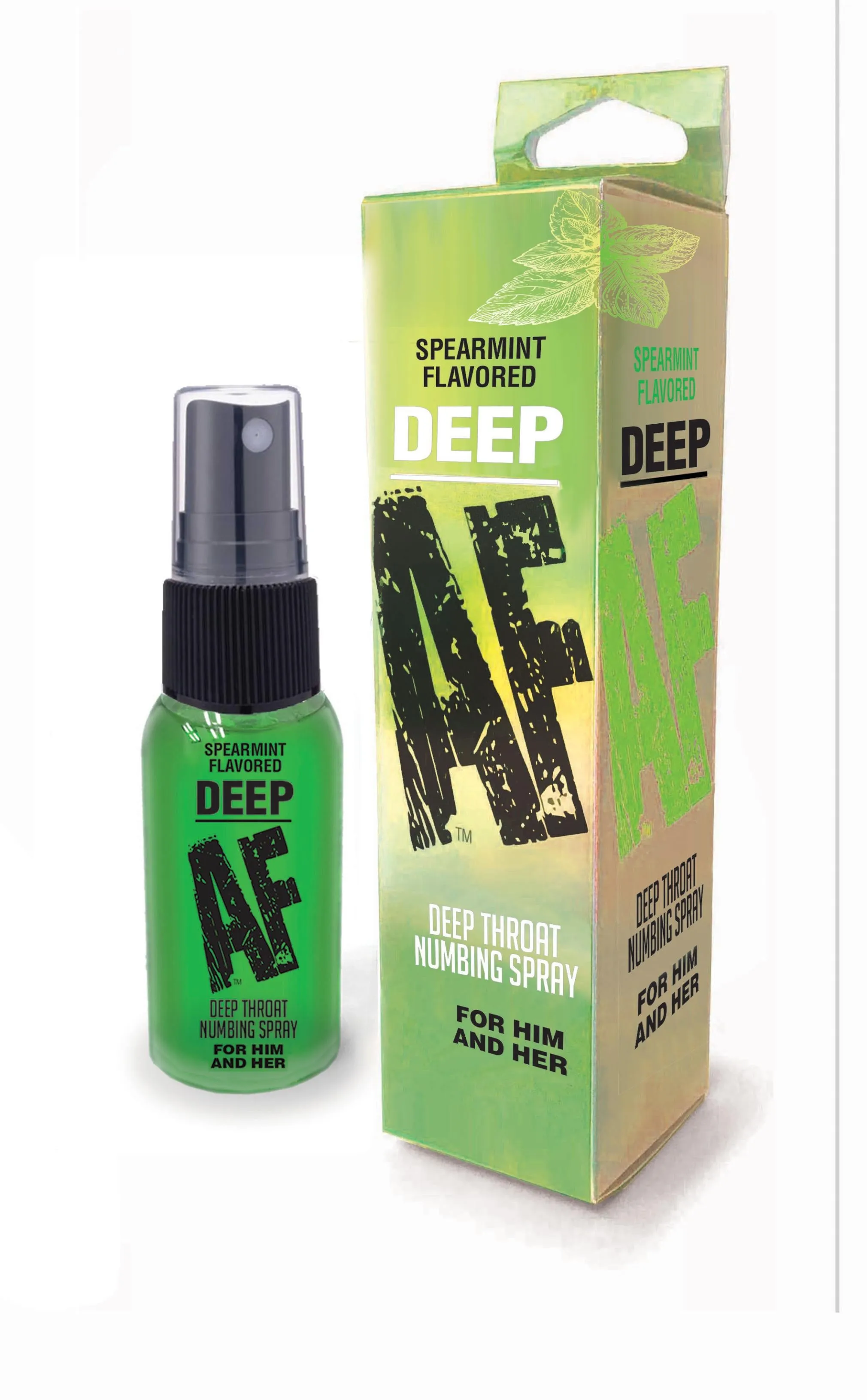 Deep Af - Spearmint Flavored Deep Throat Spray -  1 Oz