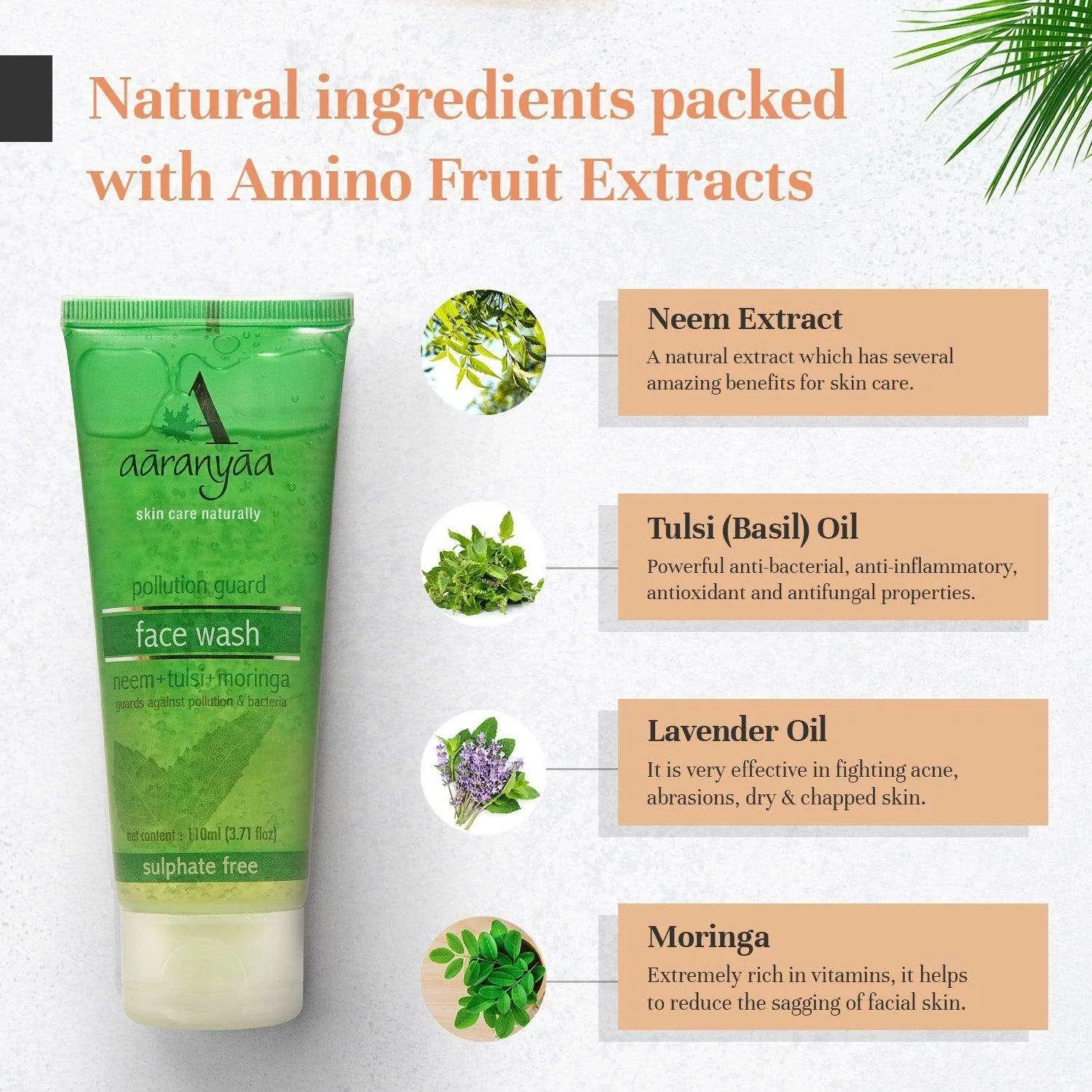 Face Wash With Neem, Tulsi & Moringa