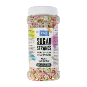 PME Multicoloured Sugar Strands 80g - HU223