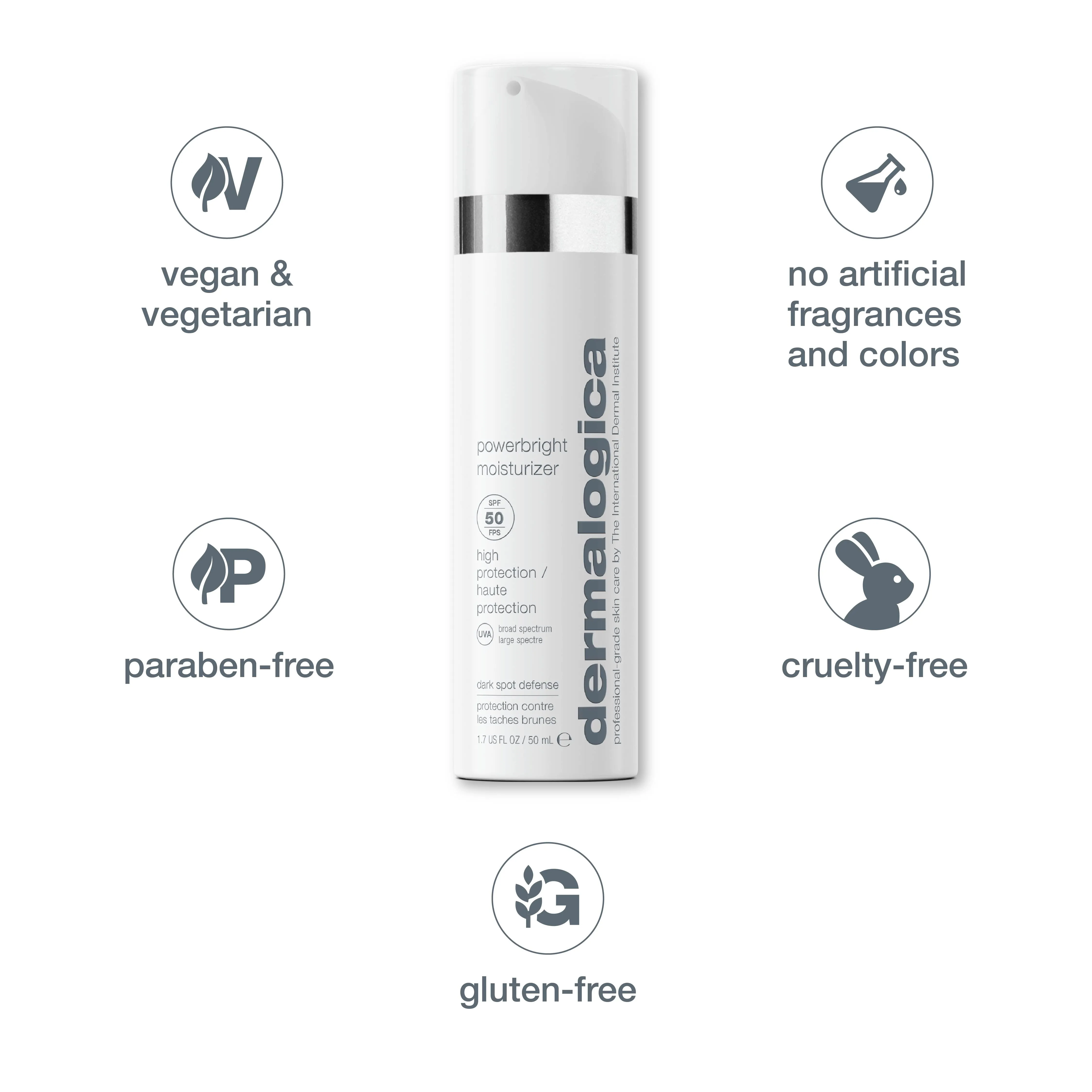 Powerbright Face Moisturiser SPF 50 with Sunscreen