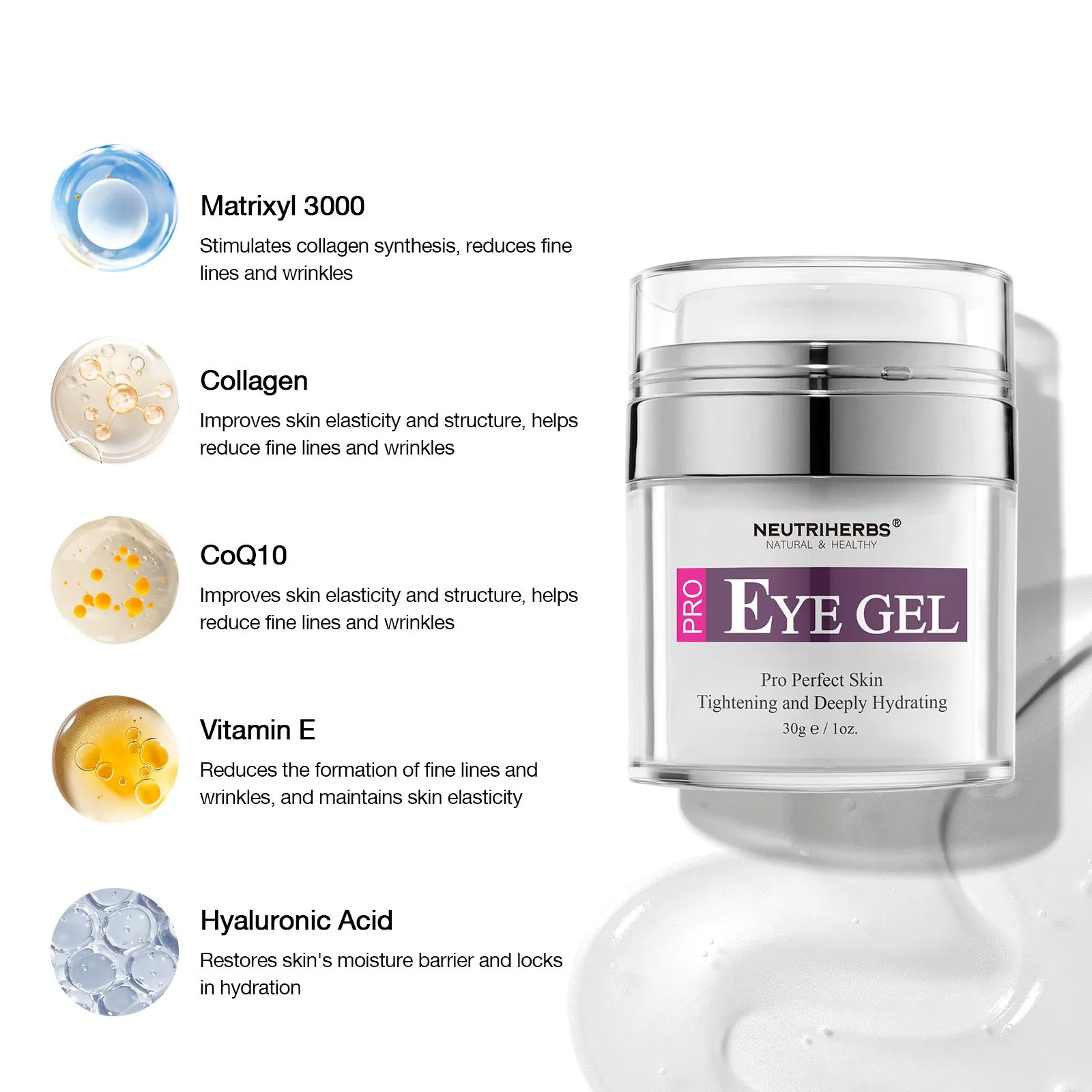 PRO Eye Gel For Wrinkles and Dark Circles