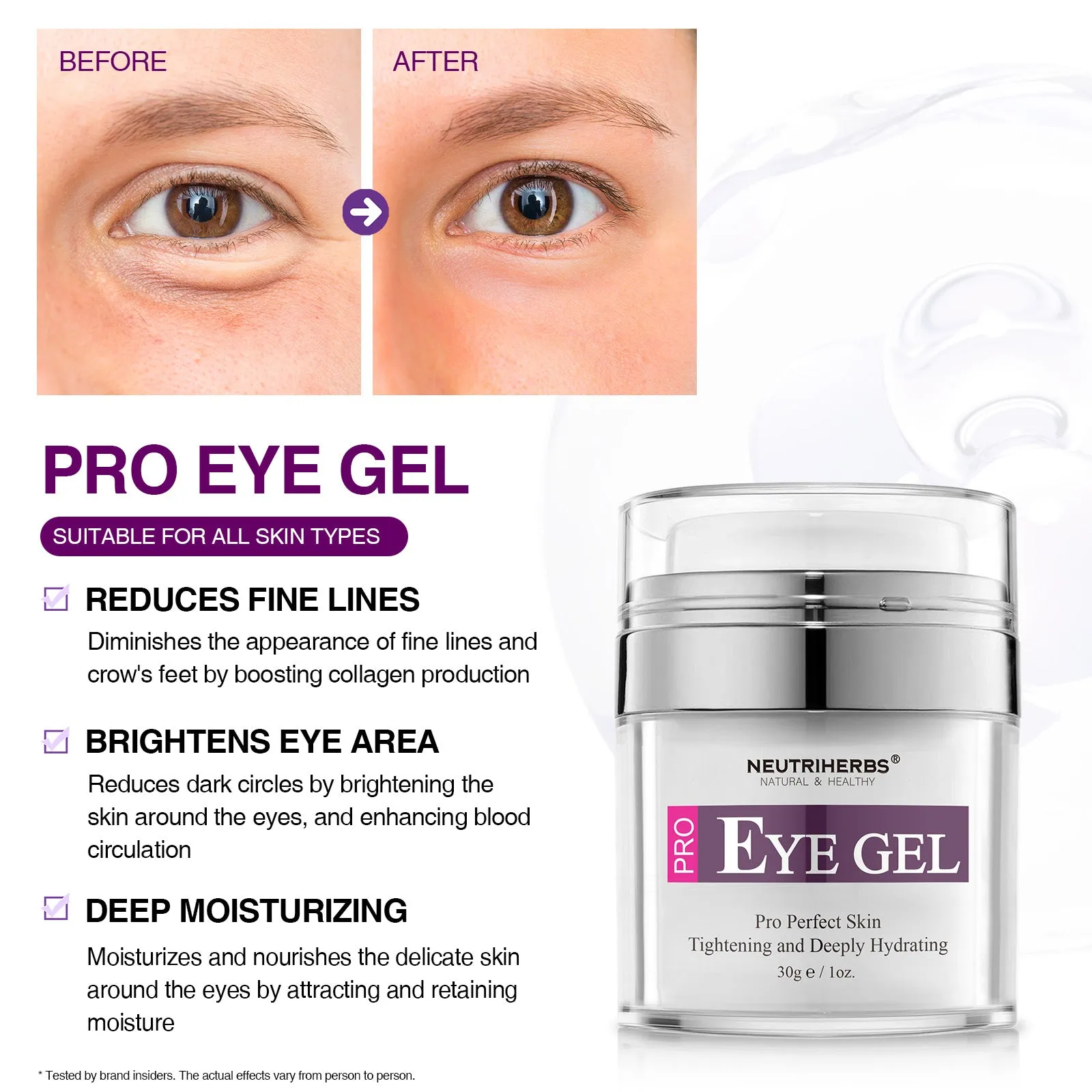 PRO Eye Gel For Wrinkles and Dark Circles