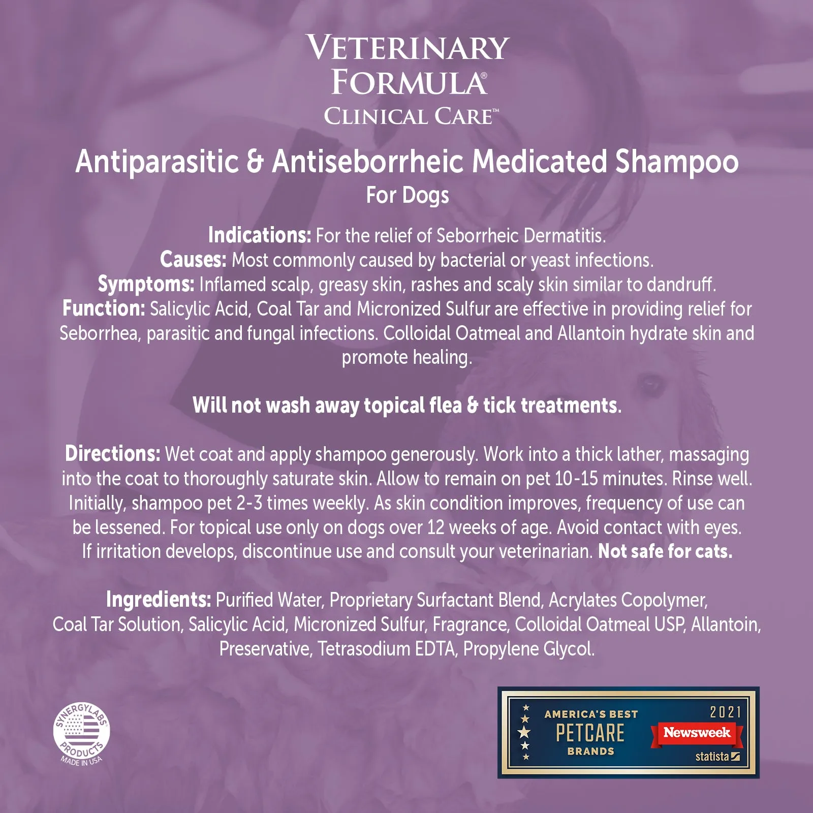 Synergy Labs Antiparasitic Medicated Shampoo